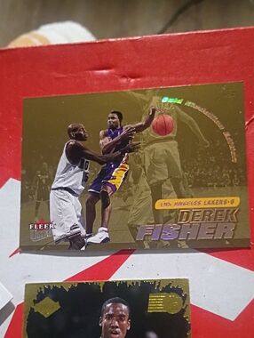 Derek Fisher Los Angeles Lakers Trading Card - Red & Gold